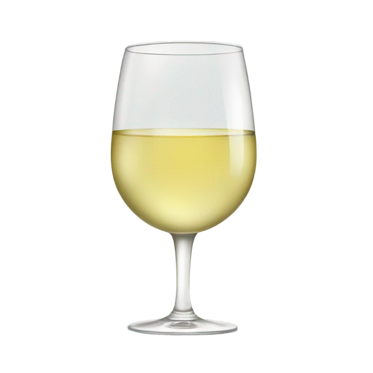 Glass of white wine  emoji
