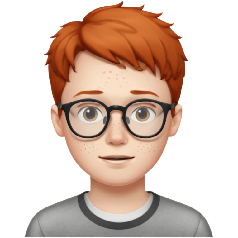Nerdy boy with glasses emoji