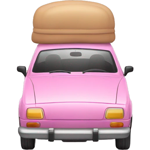 Coche rosa emoji