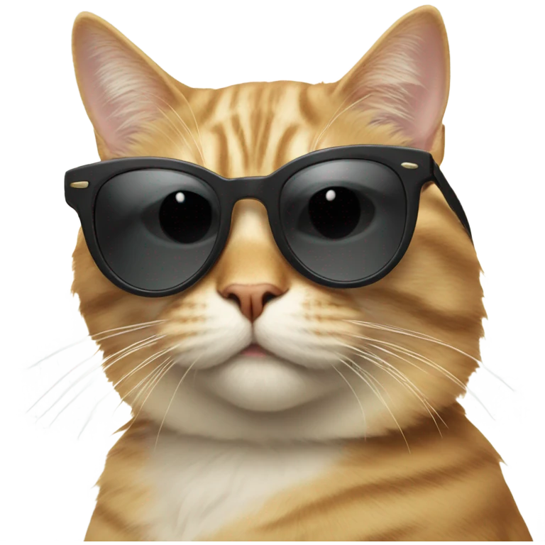 Cat with sunglasses emoji
