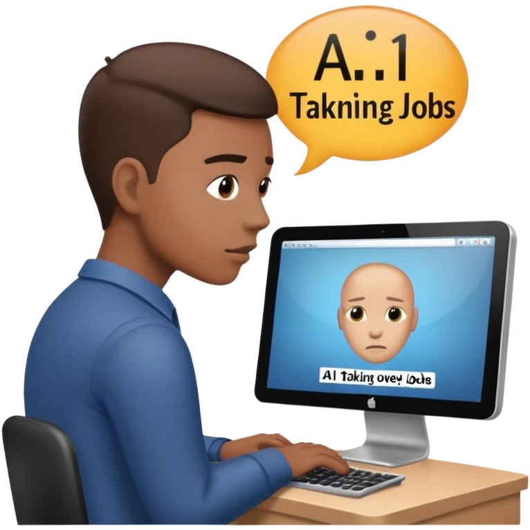 AI Taking over jobs emoji