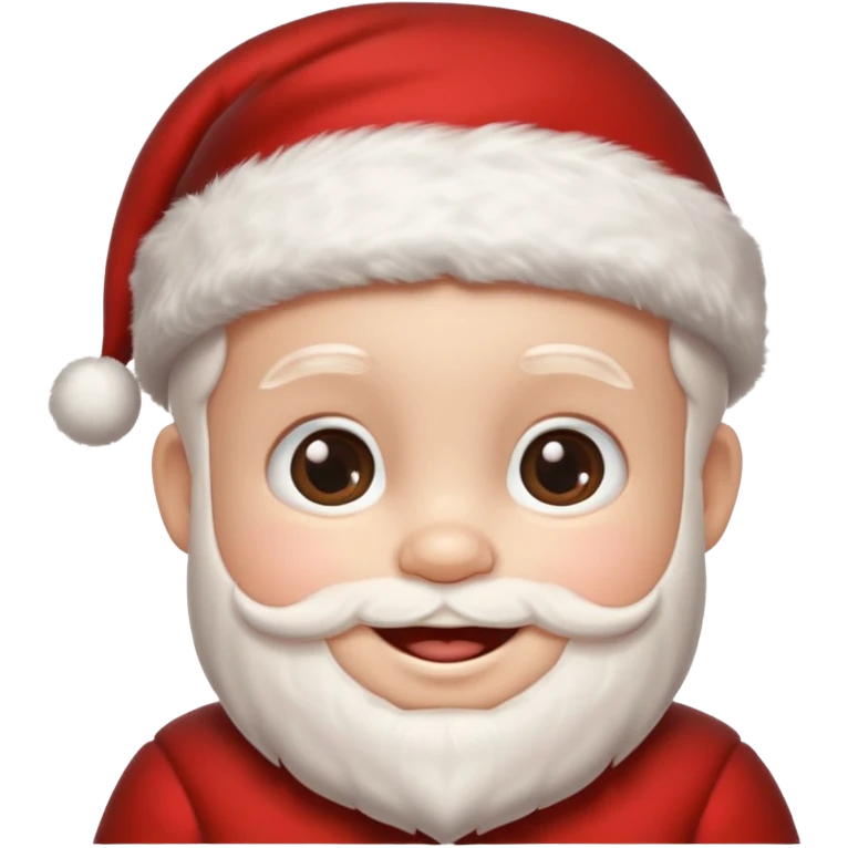 Santa bebê risa emoji