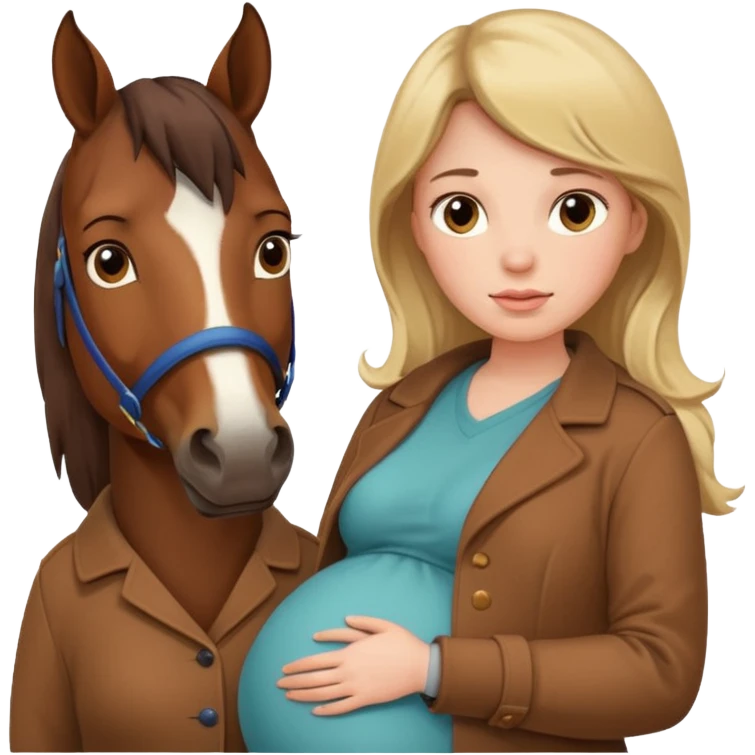 maternity with horce emoji