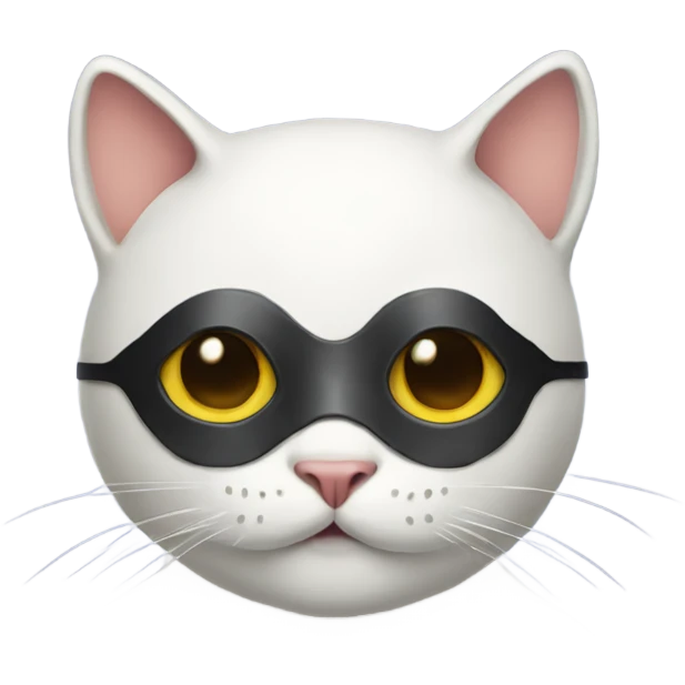 Cat with mask emoji