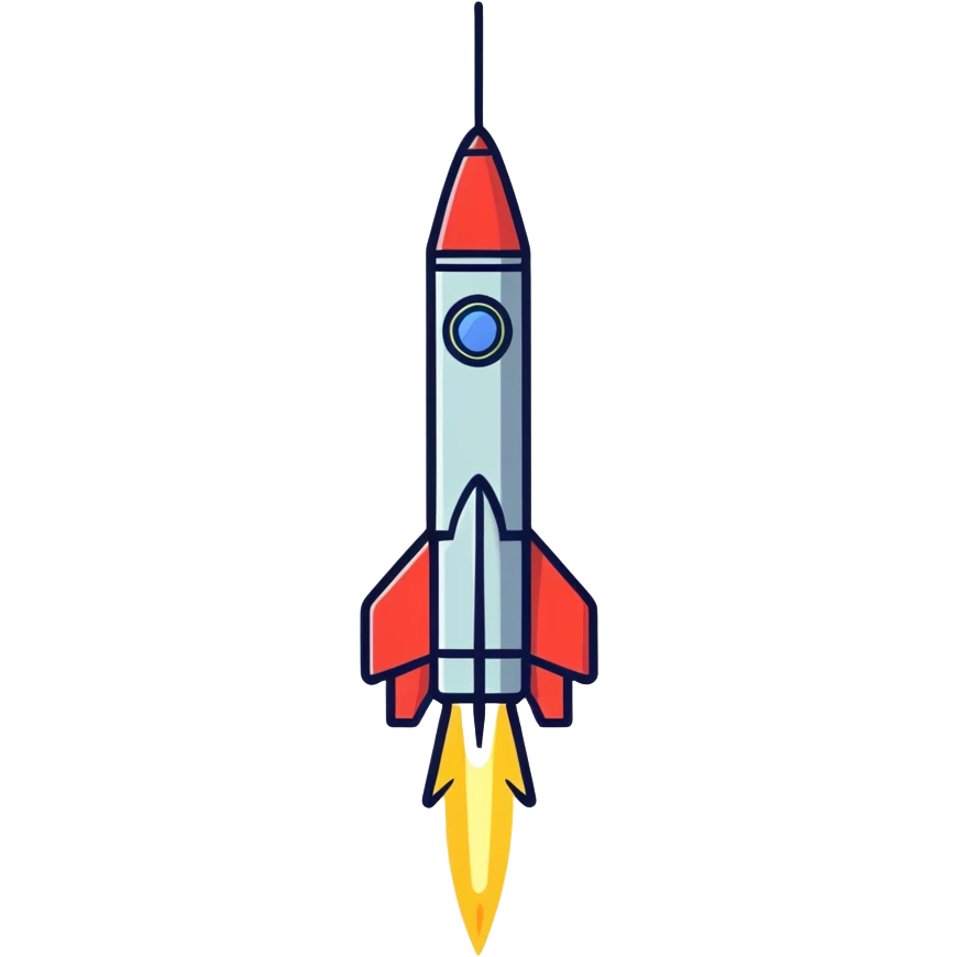 Firework rocket emoji
