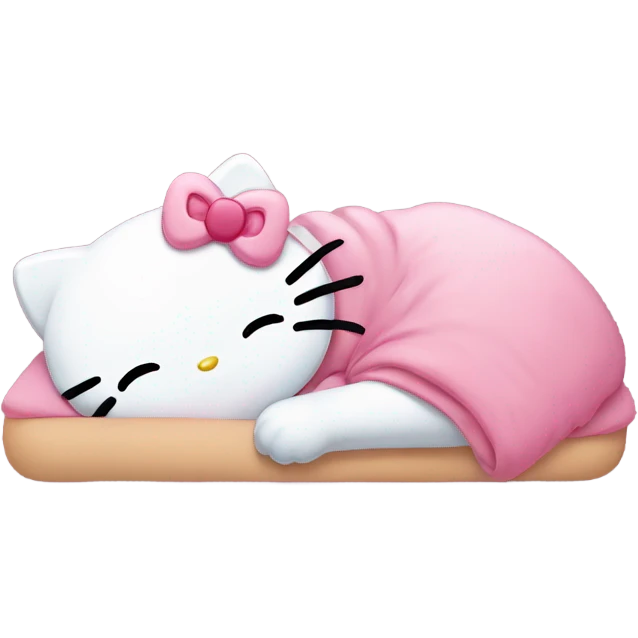 hello kitty sleeping emoji