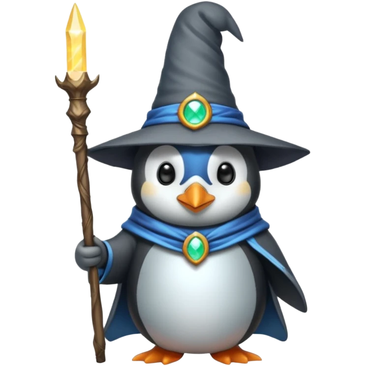 Penguin Wizard emoji