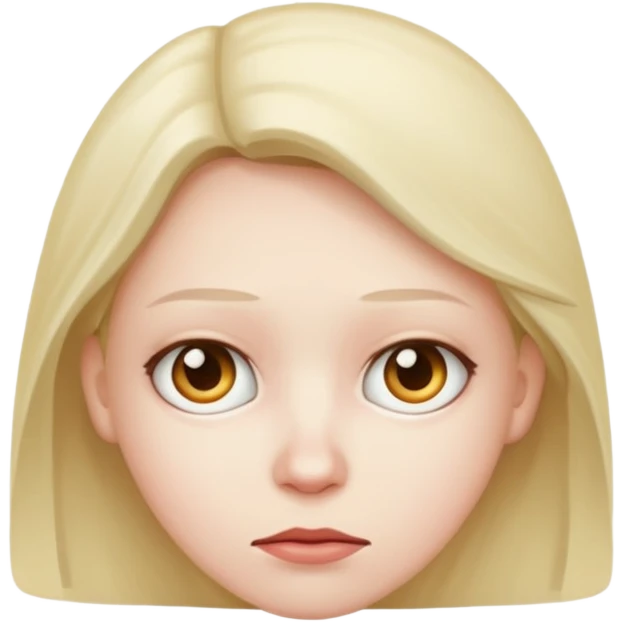 Suspicious face emoji