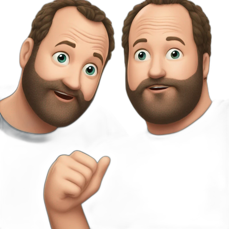 tom segura kissing bert kreischer emoji
