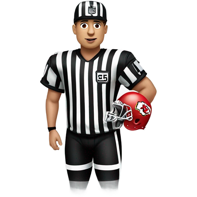 Patrick mahomes and referee jersey swap emoji