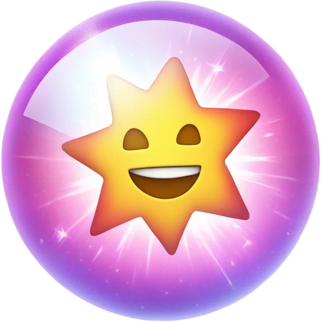 astral projection star inside a ball emoji