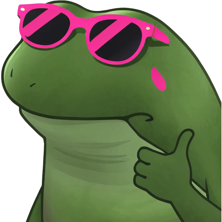 Wmoji mit rosa Sonnenbrille emoji