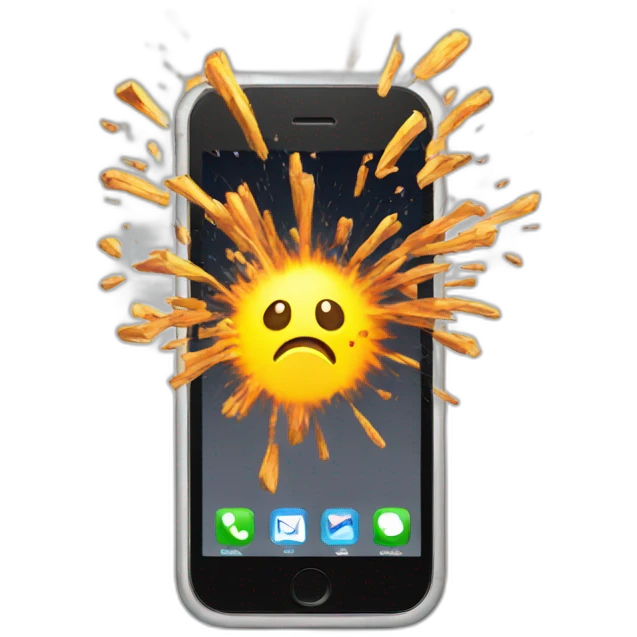 phone exploding emoji