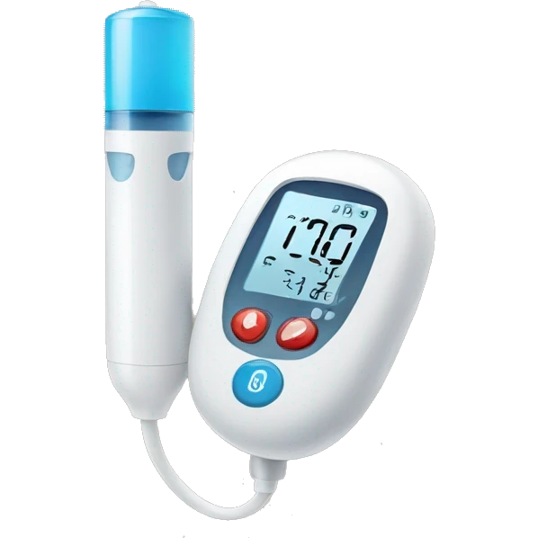 diabetes device testing blood emoji