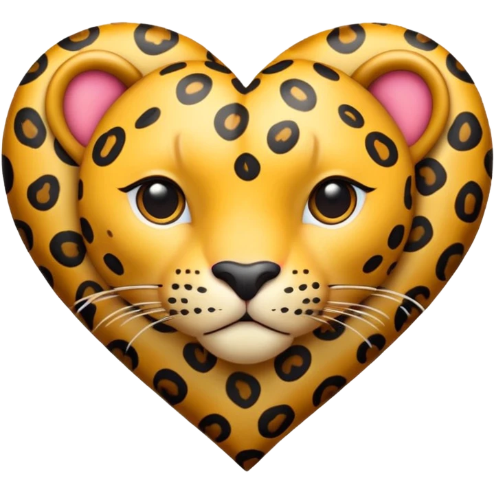 Leopard heart emoji