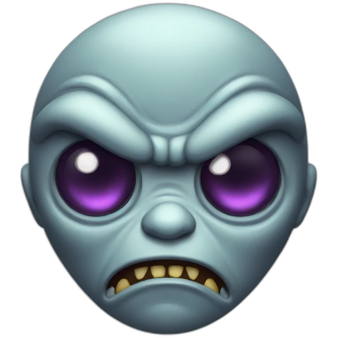 Angry alien emoji