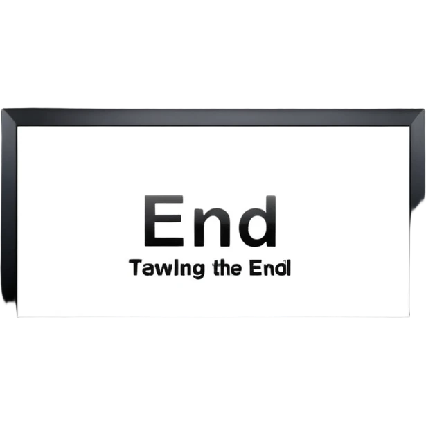cinema screen the end emoji