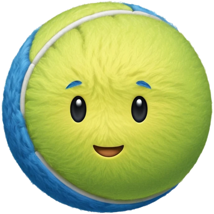 full blue tennis ball emoji