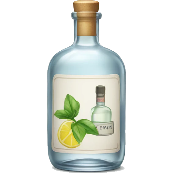 A bottle of gin emoji