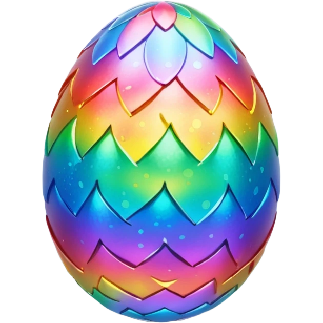 Rainbow Dragon Egg  emoji