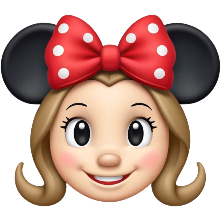 Minnie Mouse classic emoji style emoji