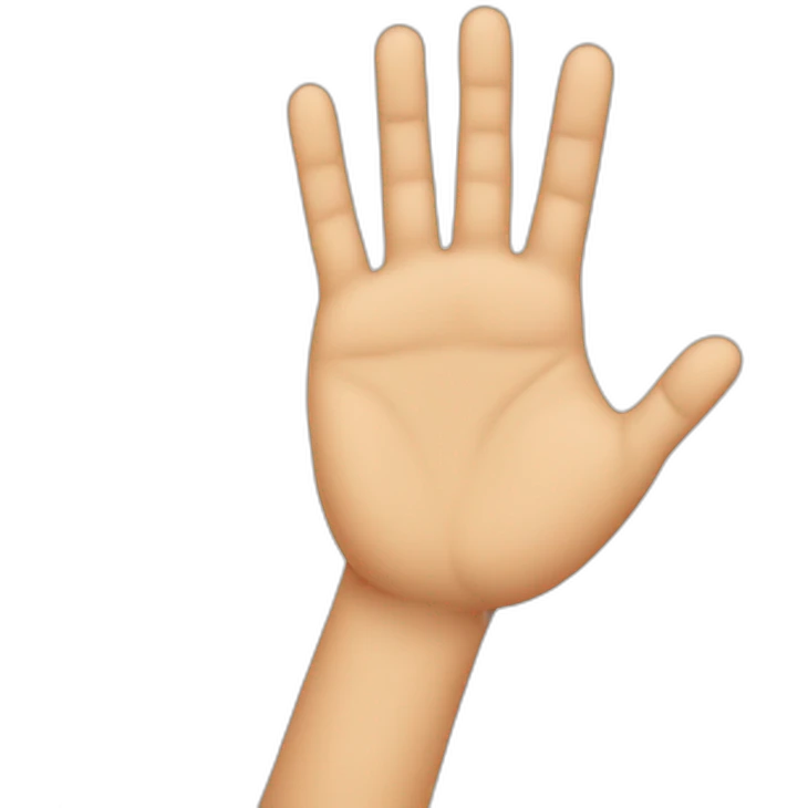 six fingers hand emoji