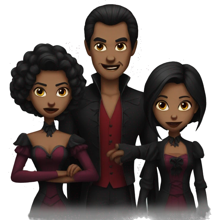 mean vampire family emoji