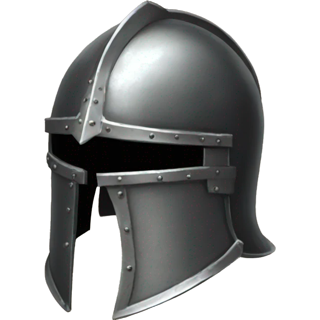 metal knight helmet with visor dark souls emoji