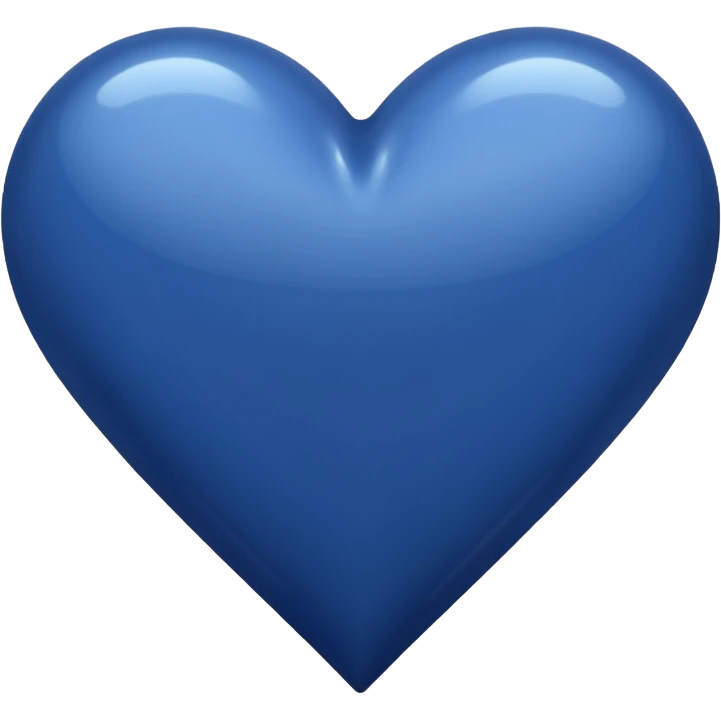 Navy blue Heart emoji