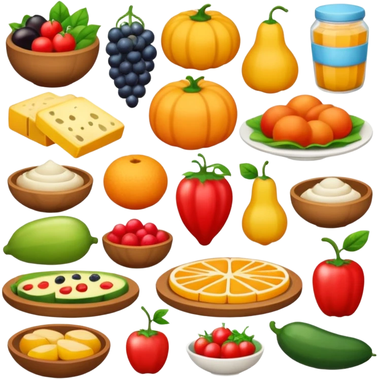 Beautiful foods emoji