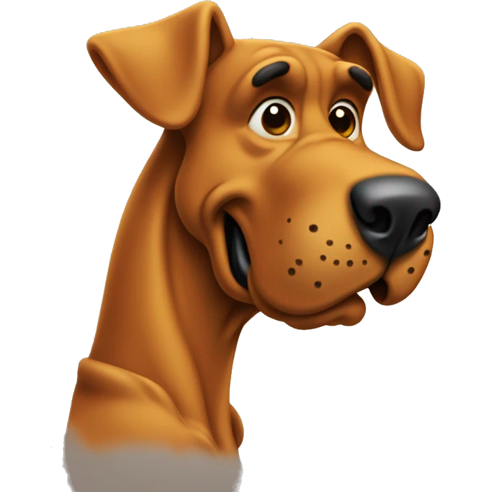 Scooby-Doo with few dots on back emoji