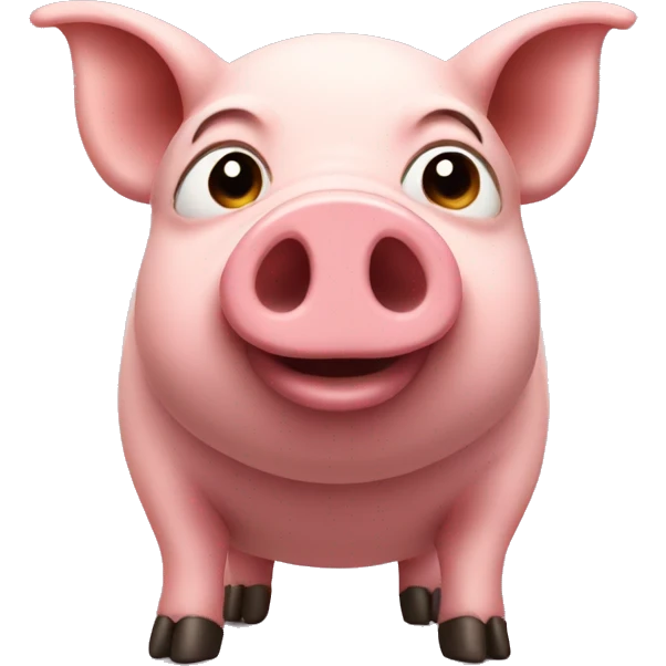 Pig with three legs emoji