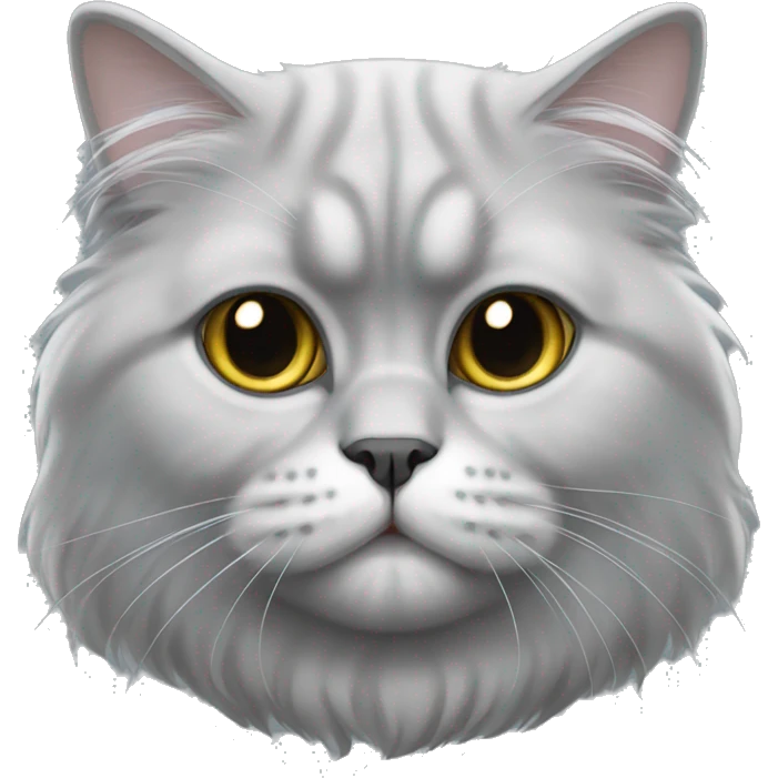light gray persian cat emoji