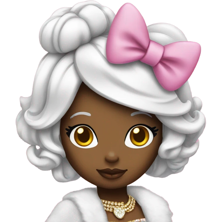 Little glamour hello kitty emoji