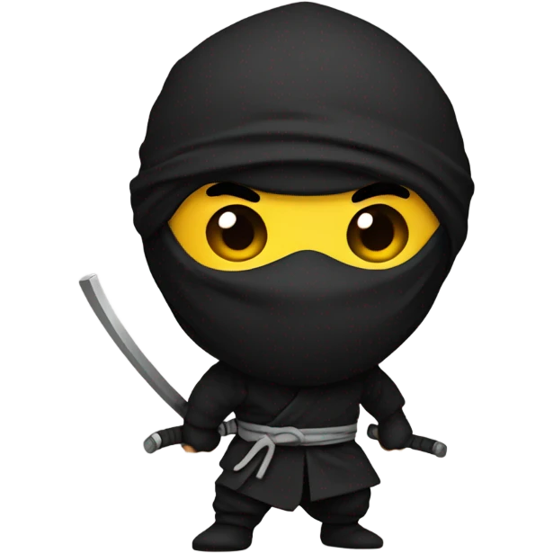 ninja in black emoji