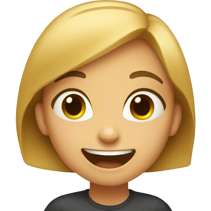 Girl giggling emoji