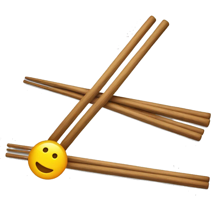 chopsticks and trains emoji