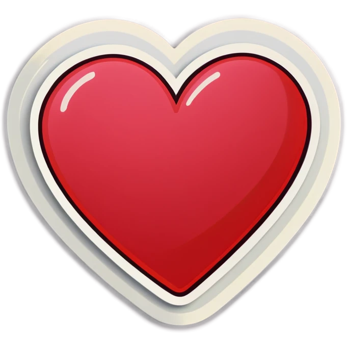 Aesthetic heart emoji