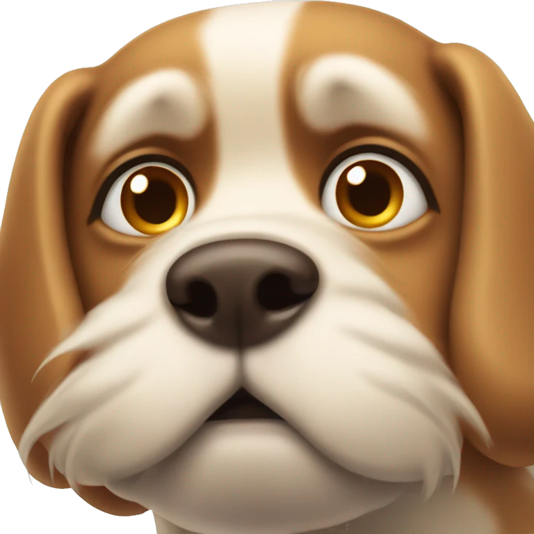 Dog giving side eye  emoji