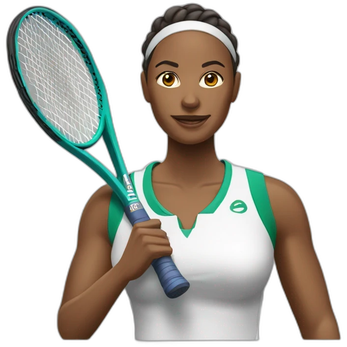  entrenadora de tenis de mesa emoji