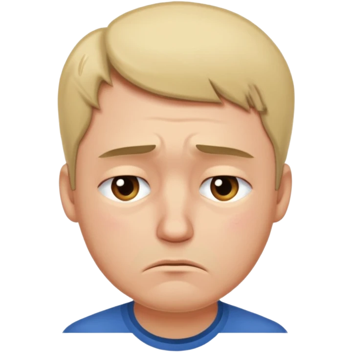 sad man looking down emoji
