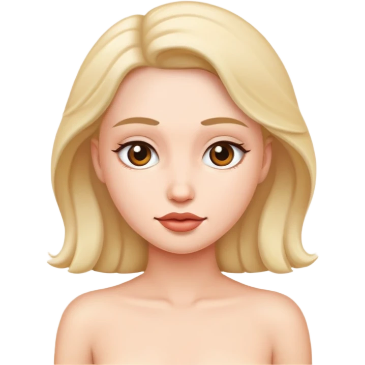 Голая девушка emoji