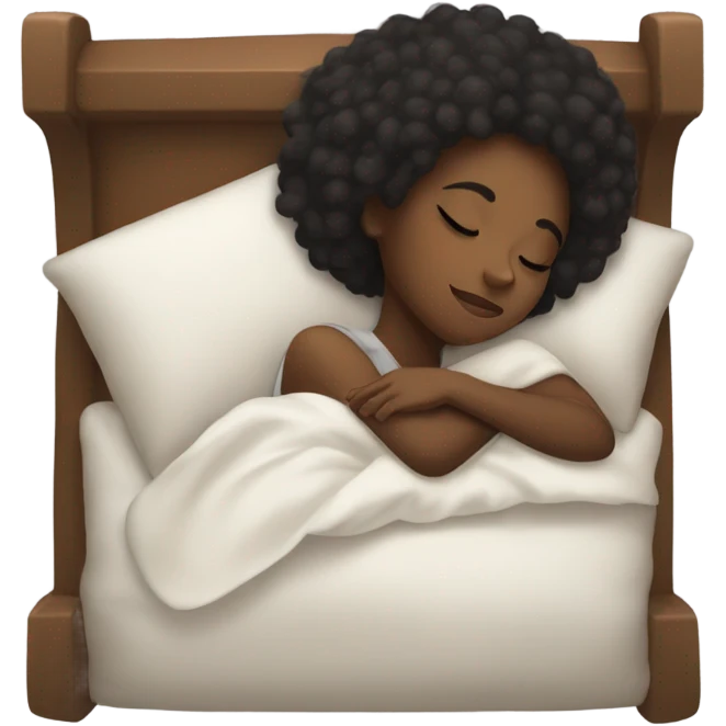 Black girl sleeping  emoji