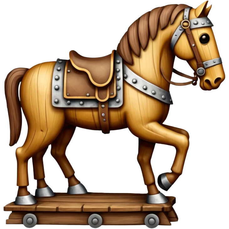 wooden horse trojan emoji