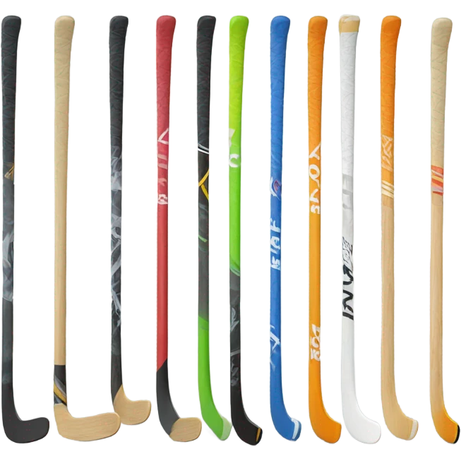 Hockey sticks emoji