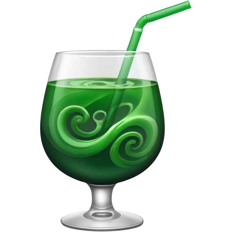 dark green drink emoji
