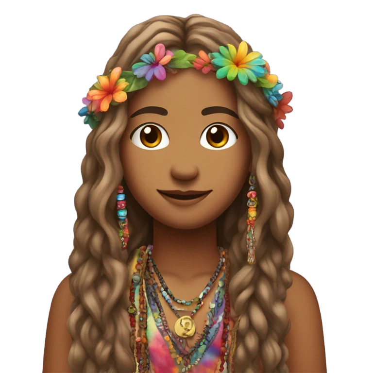 hippie emoji