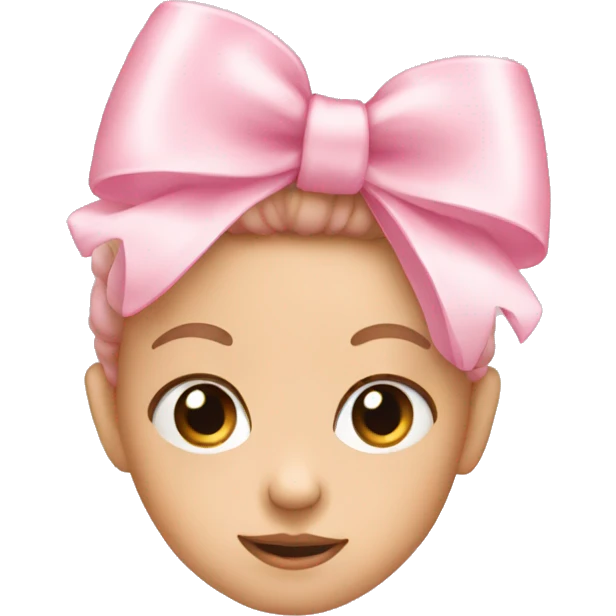baby pink bow emoji