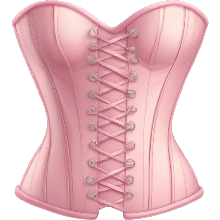 Pastel pink corset  emoji