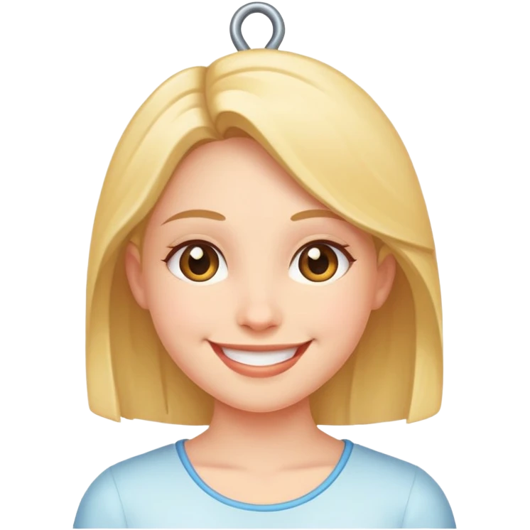 Girl hanging emoji